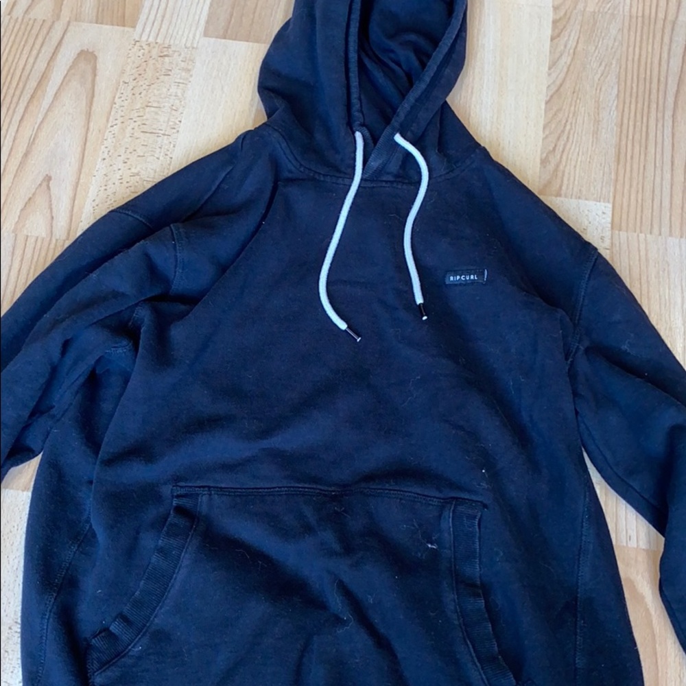 Rip curl Black Hoodie. Size medium
